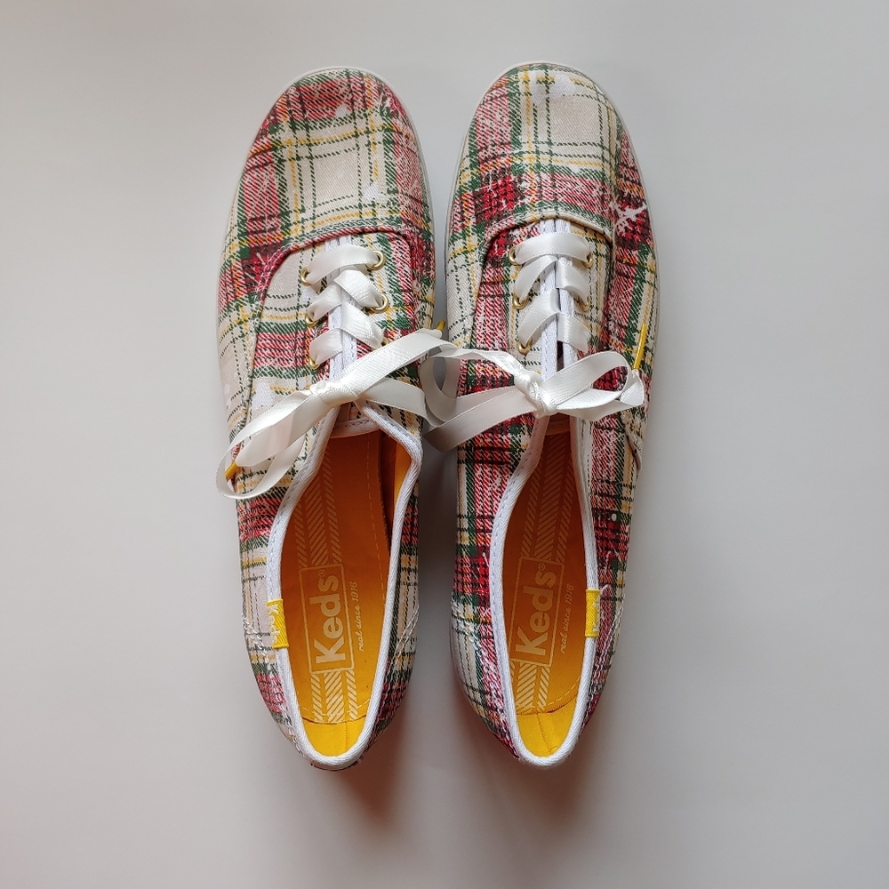 Plaid Keds NWOT